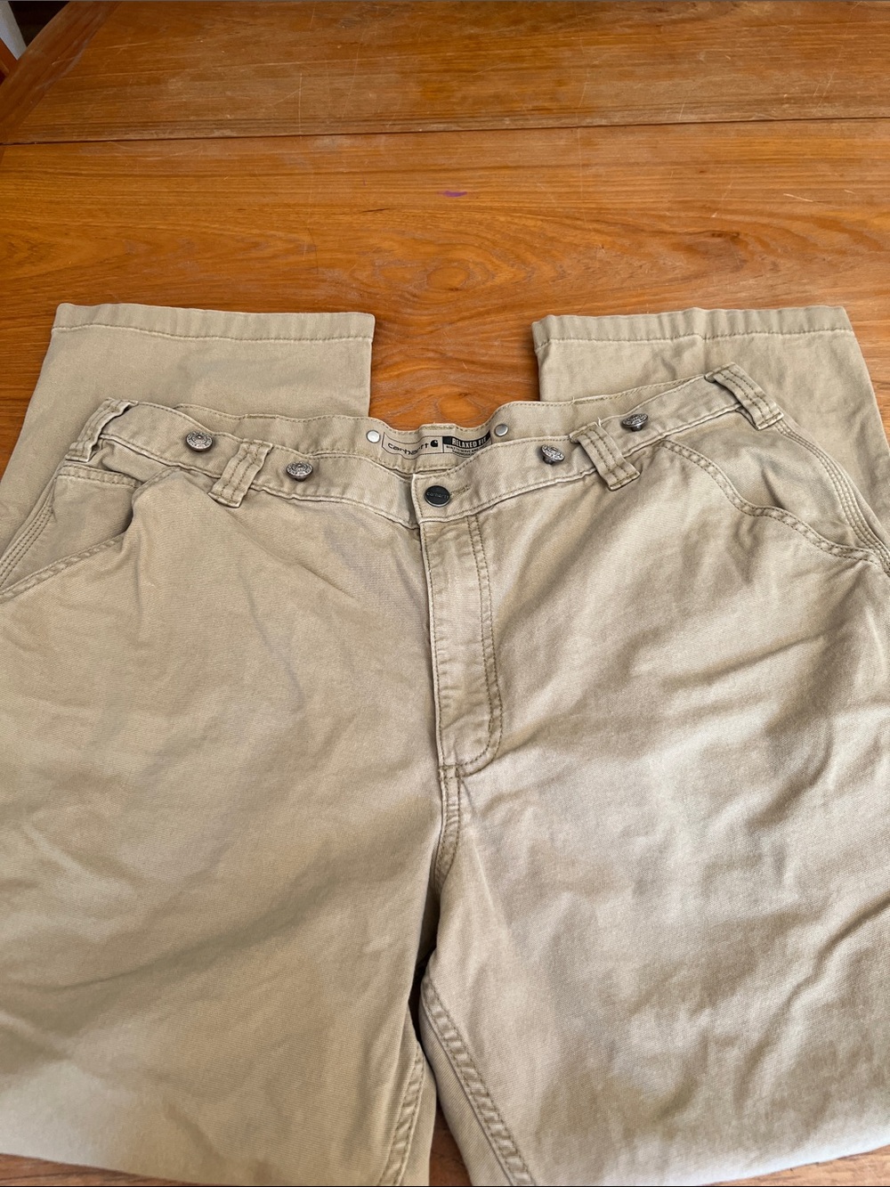 Carhartt Rugged Flex Relaxed Fit Canvas Work Jeans 40 x 30
